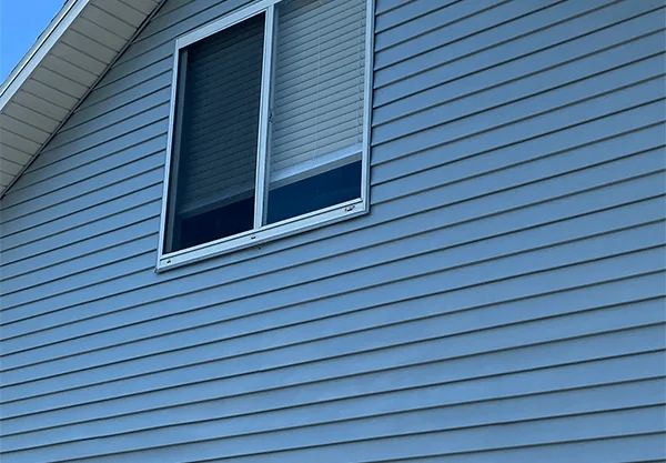 Home exterior after professional soft washing