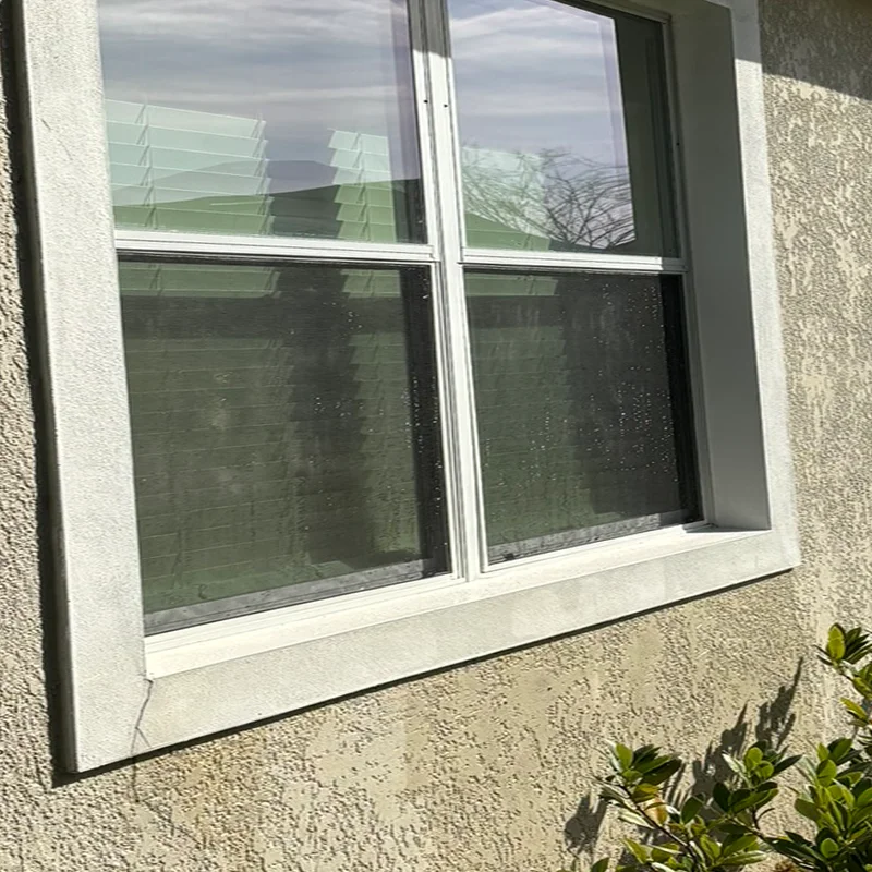 Window Cleaning project before professional cleaning by Wash and Go